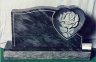 #26 - Tropical Green - Shaped large rose in a heart. Comes in different colors.